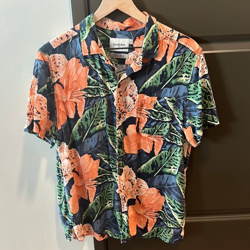 Summer floral button down